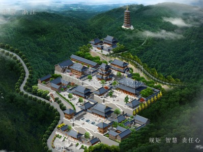 曲江龙王寺古建规划设计布局图